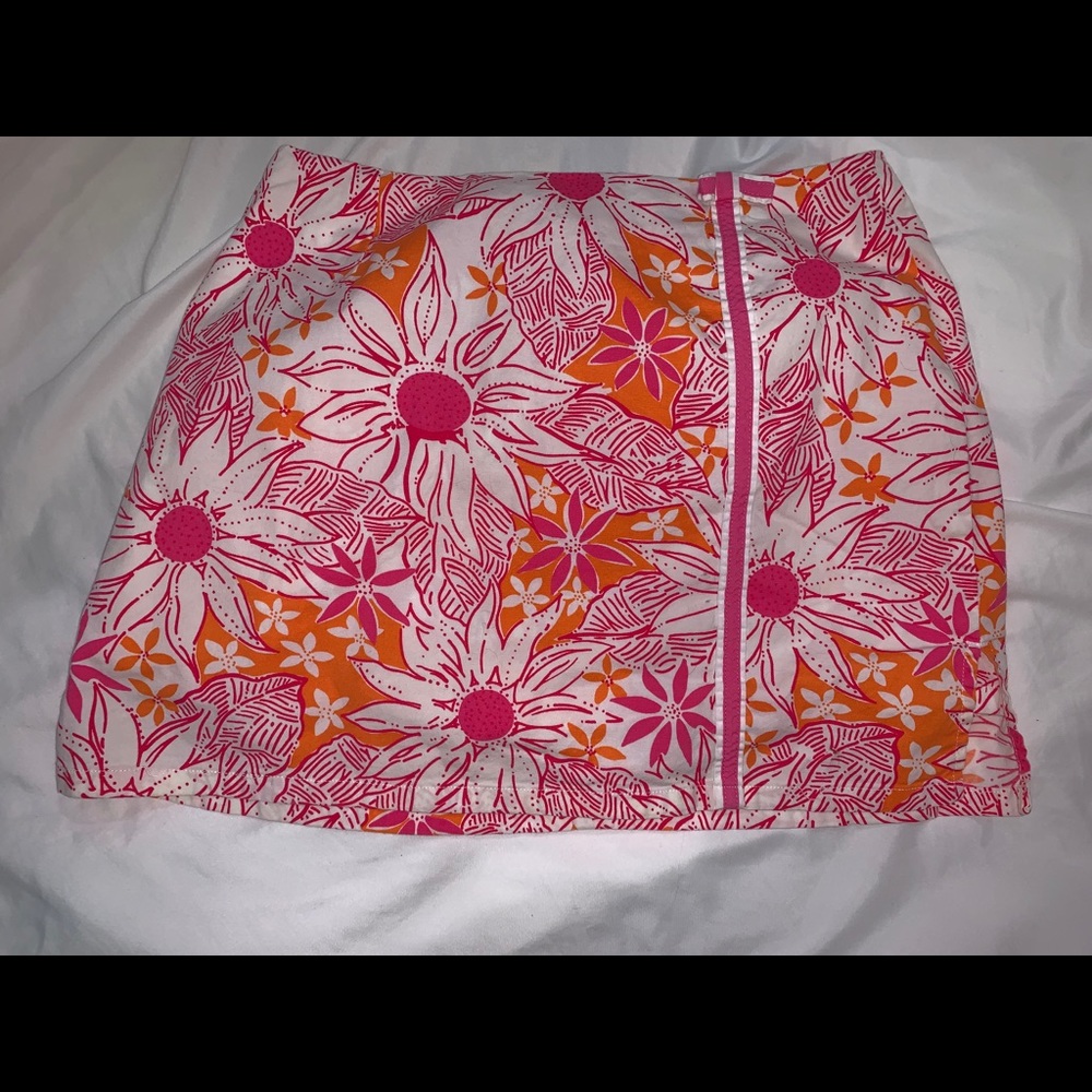 Lilly Pulitzer White Label Skort Pink Orange